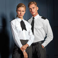 White - Side - Premier Mens Long Sleeve Pilot Plain Work Shirt