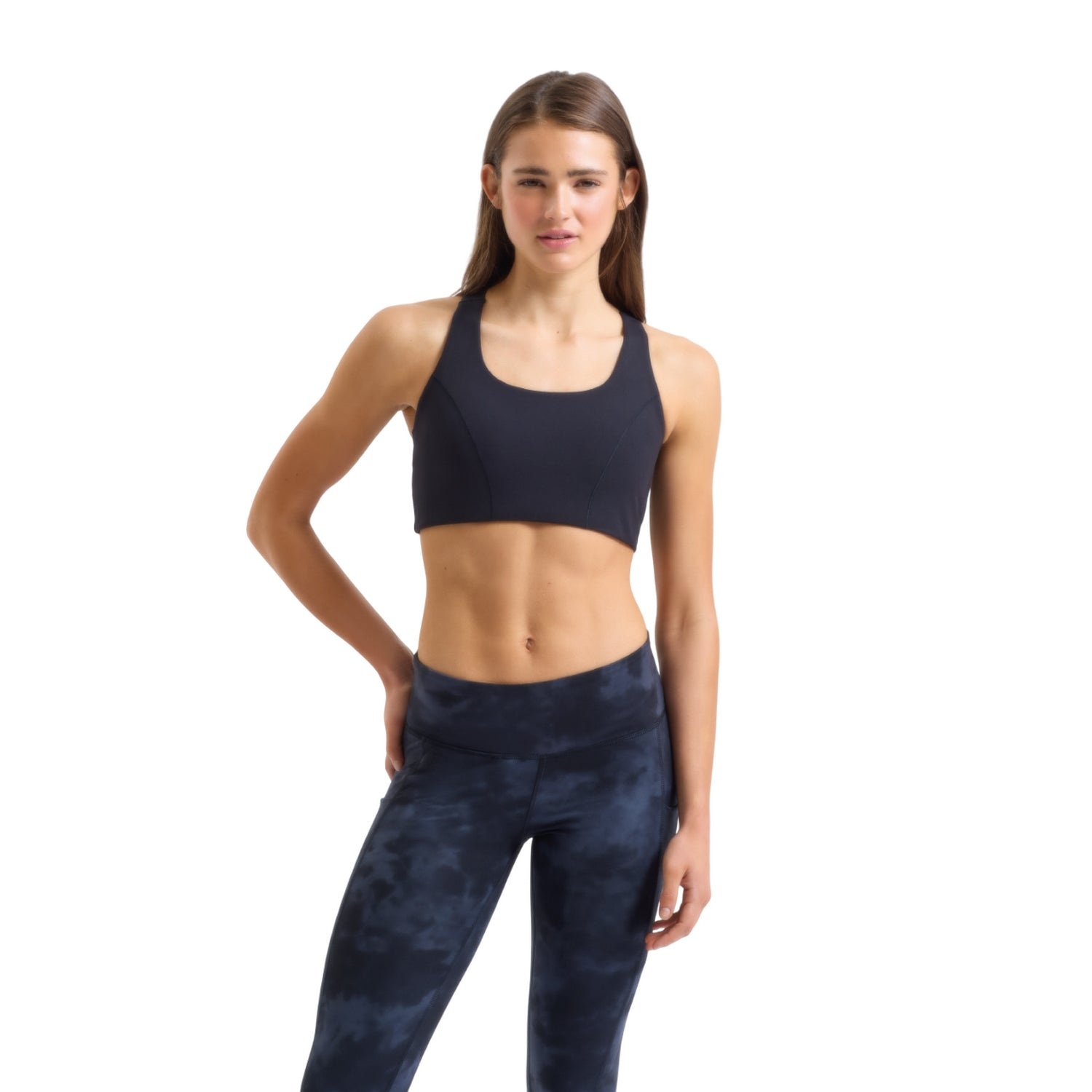 Black - Side - TriDri Womens-Ladies High-Impact Recycled Sports Bra