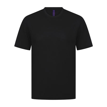 Black - Front - Henbury Unisex Adult CoolPlus Moisture Wicking T-Shirt