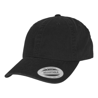 Black - Front - Flexfit Unisex Adult Washed Baseball Cap