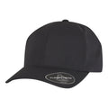 Black - Front - Flexfit Unisex Adult Delta Snapback Baseball Cap