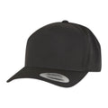 Black - Front - Flexfit Unisex Adult 5 Panel Baseball Cap