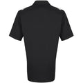 Black - Side - Premier Mens Short Sleeve Pilot Plain Work Shirt