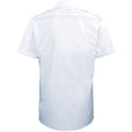 Light Blue - Side - Premier Mens Short Sleeve Pilot Plain Work Shirt