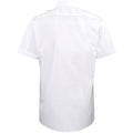 White - Side - Premier Mens Short Sleeve Pilot Plain Work Shirt