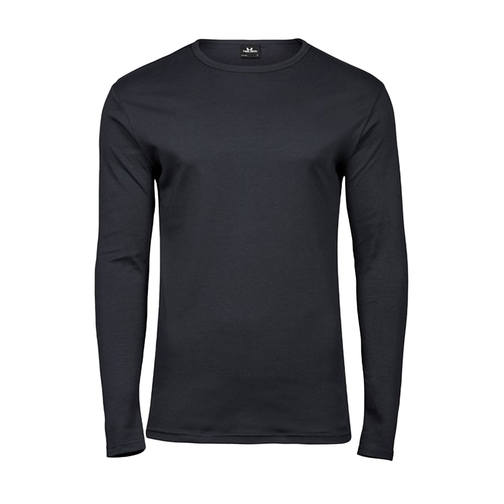 Dark Grey - Front - Tee Jays Mens Interlock T-Shirt