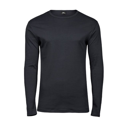 Dark Grey - Front - Tee Jays Mens Interlock T-Shirt