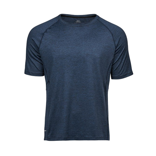 Navy Melange - Front - Tee Jays Mens CoolDry T-Shirt