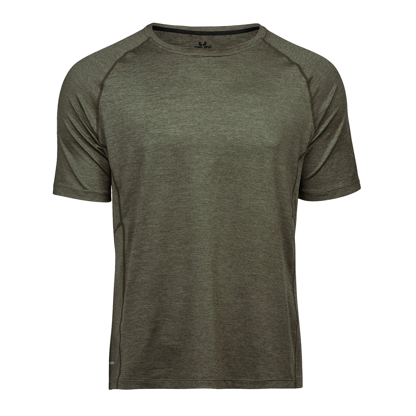 Olive Melange - Front - Tee Jays Mens CoolDry T-Shirt
