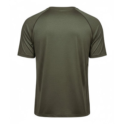 Olive Melange - Back - Tee Jays Mens CoolDry T-Shirt