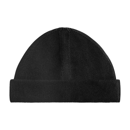 Black - Back - Beechfield Unisex Adult Fisherman Organic Cotton Beanie
