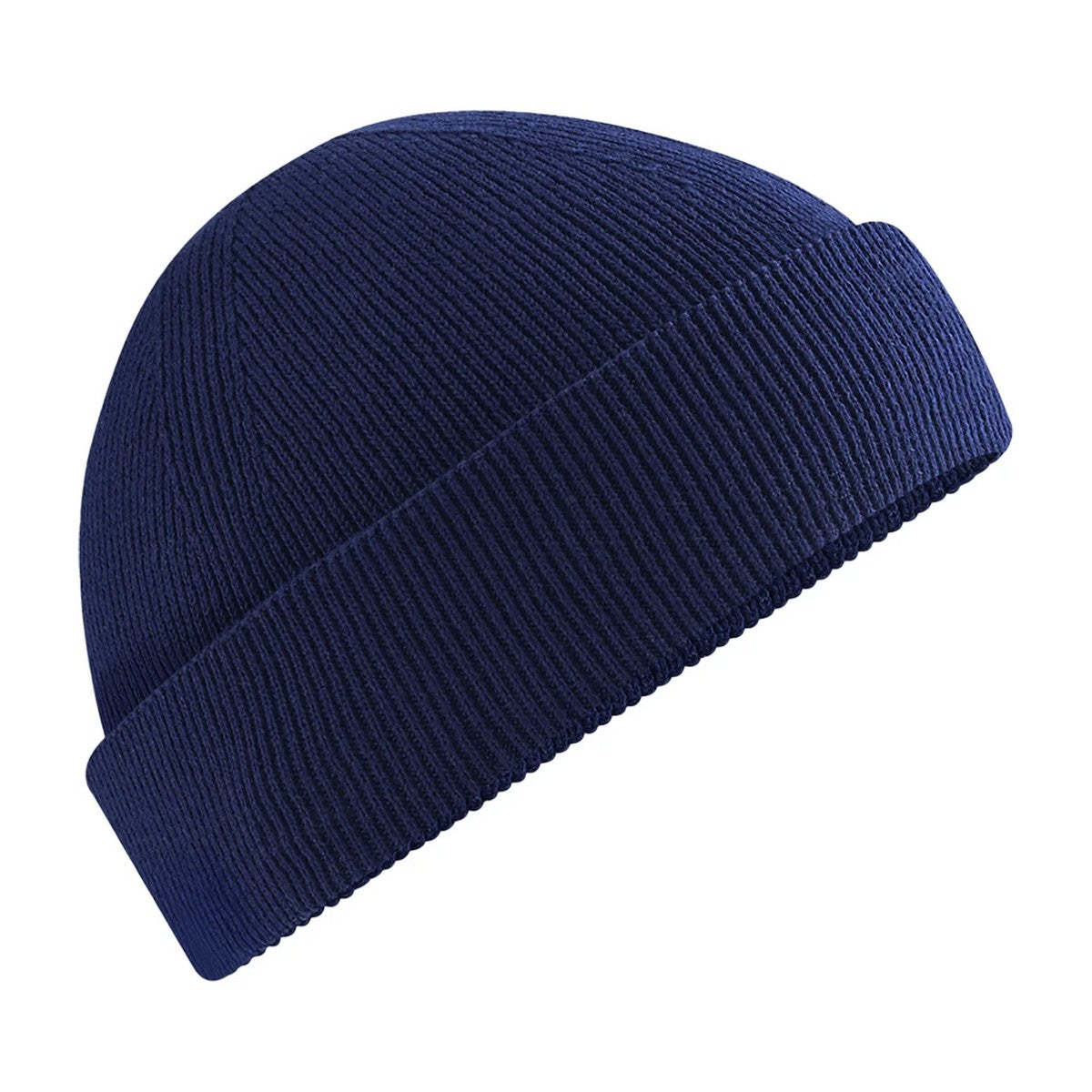 Oxford Navy - Front - Beechfield Unisex Adult Fisherman Organic Cotton Beanie