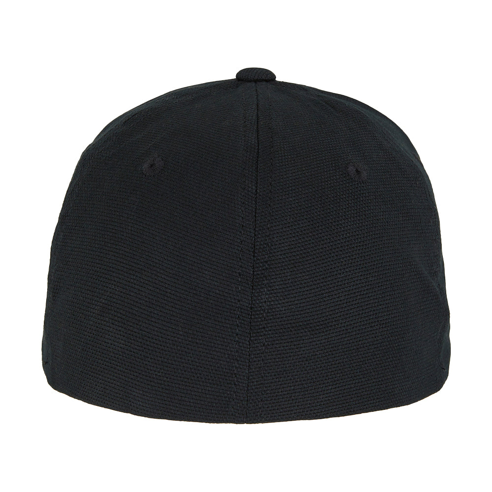 Black - Back - Flexfit Unisex Adult Cotton Canvas Baseball Cap