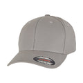 Heather Grey - Front - Flexfit Unisex Adult Cotton Canvas Baseball Cap