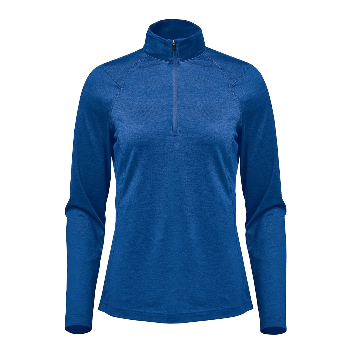Classic Blue Heather - Front - Stormtech Womens-Ladies Milano Quarter Zip Fleece Top