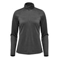 Charcoal Heather - Front - Stormtech Womens-Ladies Milano Quarter Zip Fleece Top