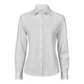 White - Front - Tee Jays Womens-Ladies Stretch Shirt