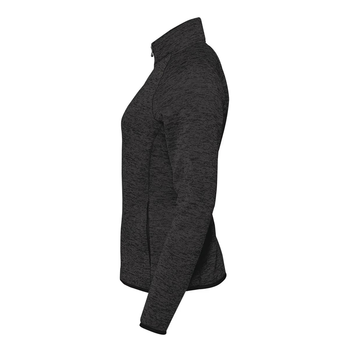 Black Heather - Side - Stormtech Womens-Ladies Yosemite Full Zip Fleece Jacket
