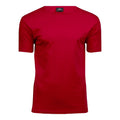 Red - Front - Tee Jays Mens Interlock T-Shirt