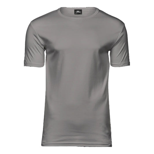 Stone - Front - Tee Jays Mens Interlock T-Shirt