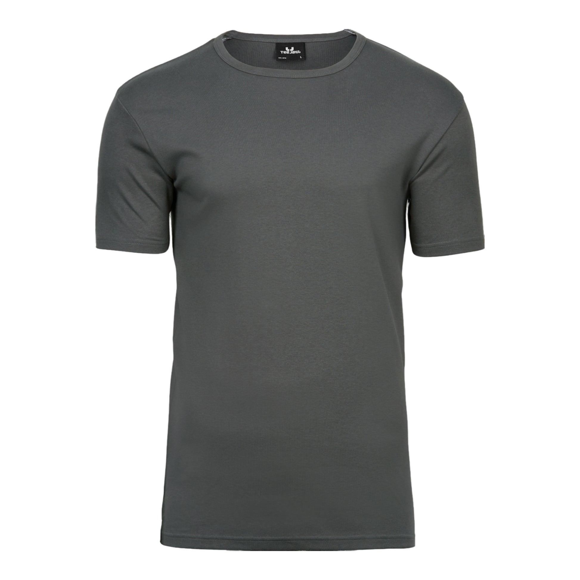 Powder Grey - Front - Tee Jays Mens Interlock T-Shirt