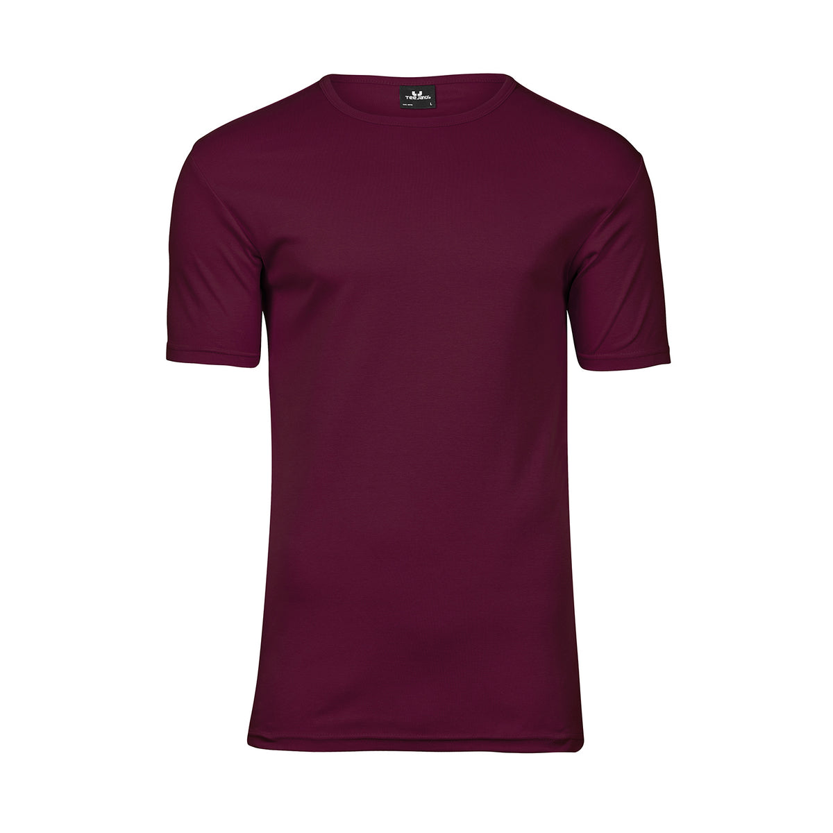 Wine - Front - Tee Jays Mens Interlock T-Shirt