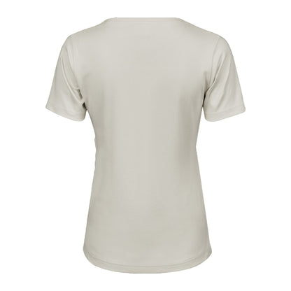 Cement - Back - Tee Jays Womens-Ladies Interlock T-Shirt