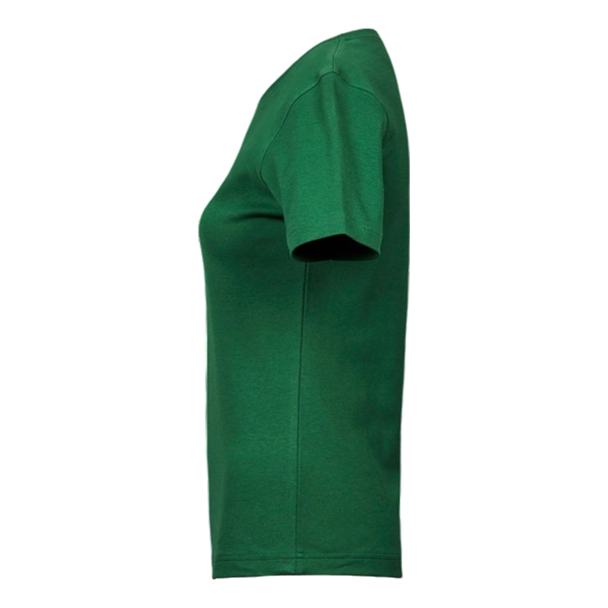 Forest Green - Side - Tee Jays Womens-Ladies Interlock T-Shirt