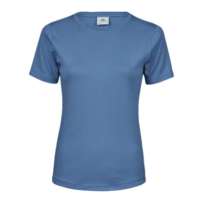 Ocean Blue - Front - Tee Jays Womens-Ladies Interlock T-Shirt