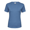 Ocean Blue - Front - Tee Jays Womens-Ladies Interlock T-Shirt