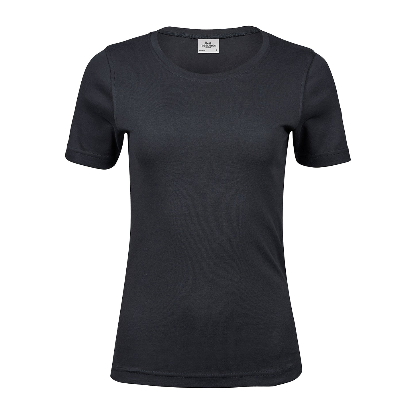 Dark Grey - Front - Tee Jays Womens-Ladies Interlock T-Shirt