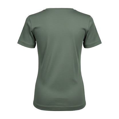 Flint Stone - Back - Tee Jays Womens-Ladies Interlock T-Shirt
