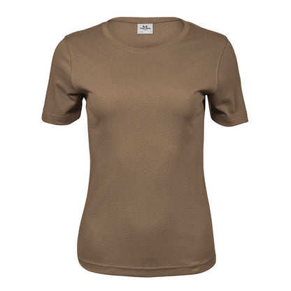 Wood - Front - Tee Jays Womens-Ladies Interlock T-Shirt