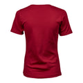 Deep Red - Back - Tee Jays Womens-Ladies Interlock T-Shirt