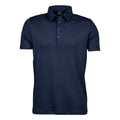 Navy - Front - Tee Jays Womens-Ladies Pima Polo Shirt