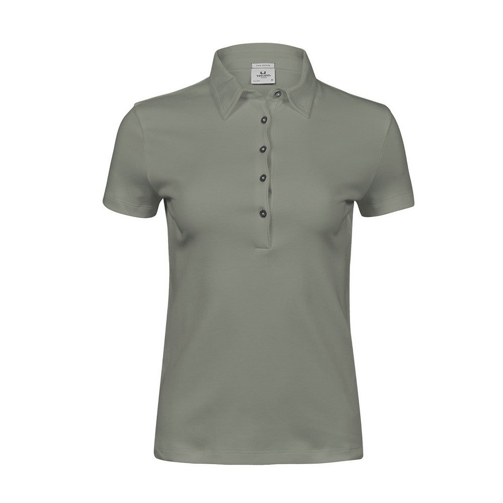 Sage - Front - Tee Jays Womens-Ladies Pima Polo Shirt