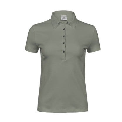 Sage - Front - Tee Jays Womens-Ladies Pima Polo Shirt