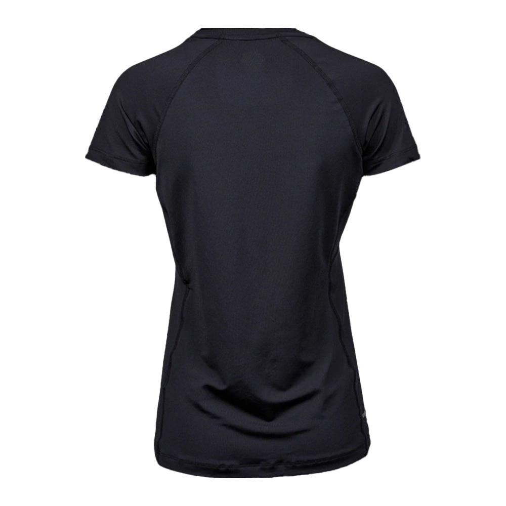 Black - Back - Tee Jays Womens-Ladies CoolDry T-Shirt