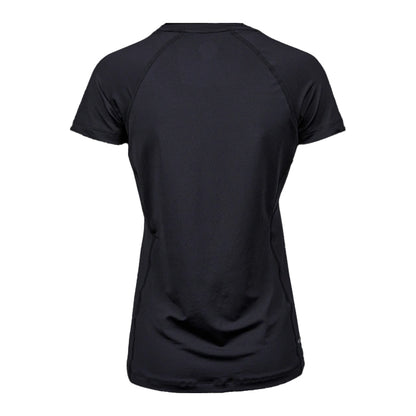 Black - Back - Tee Jays Womens-Ladies CoolDry T-Shirt