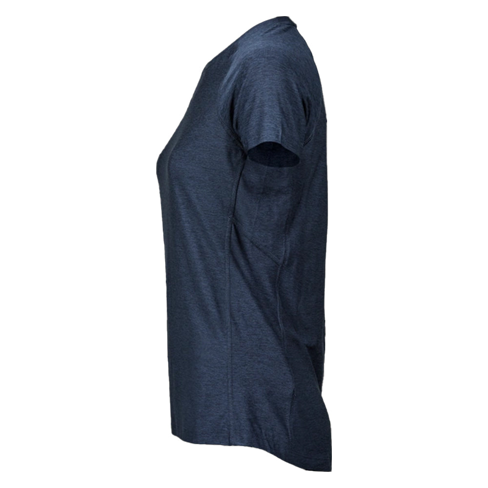 Navy Melange - Side - Tee Jays Womens-Ladies CoolDry T-Shirt