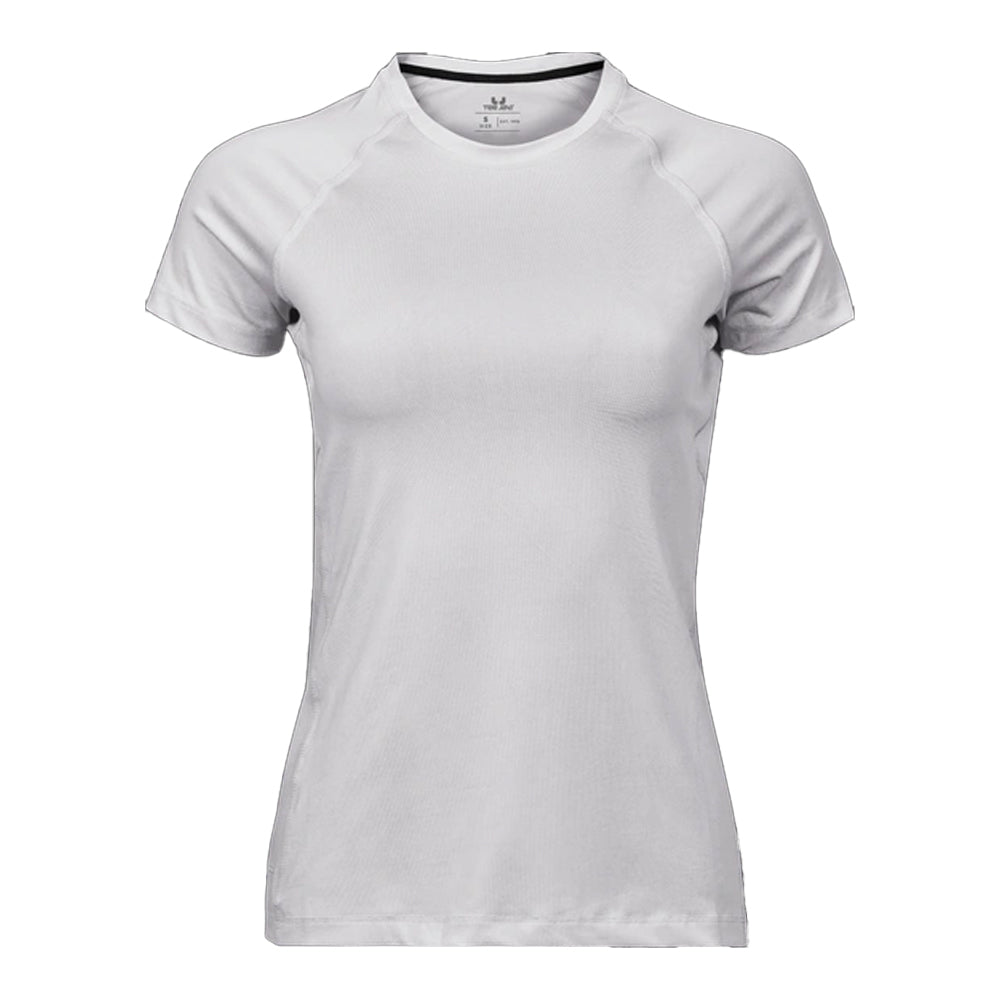 White - Front - Tee Jays Womens-Ladies CoolDry T-Shirt