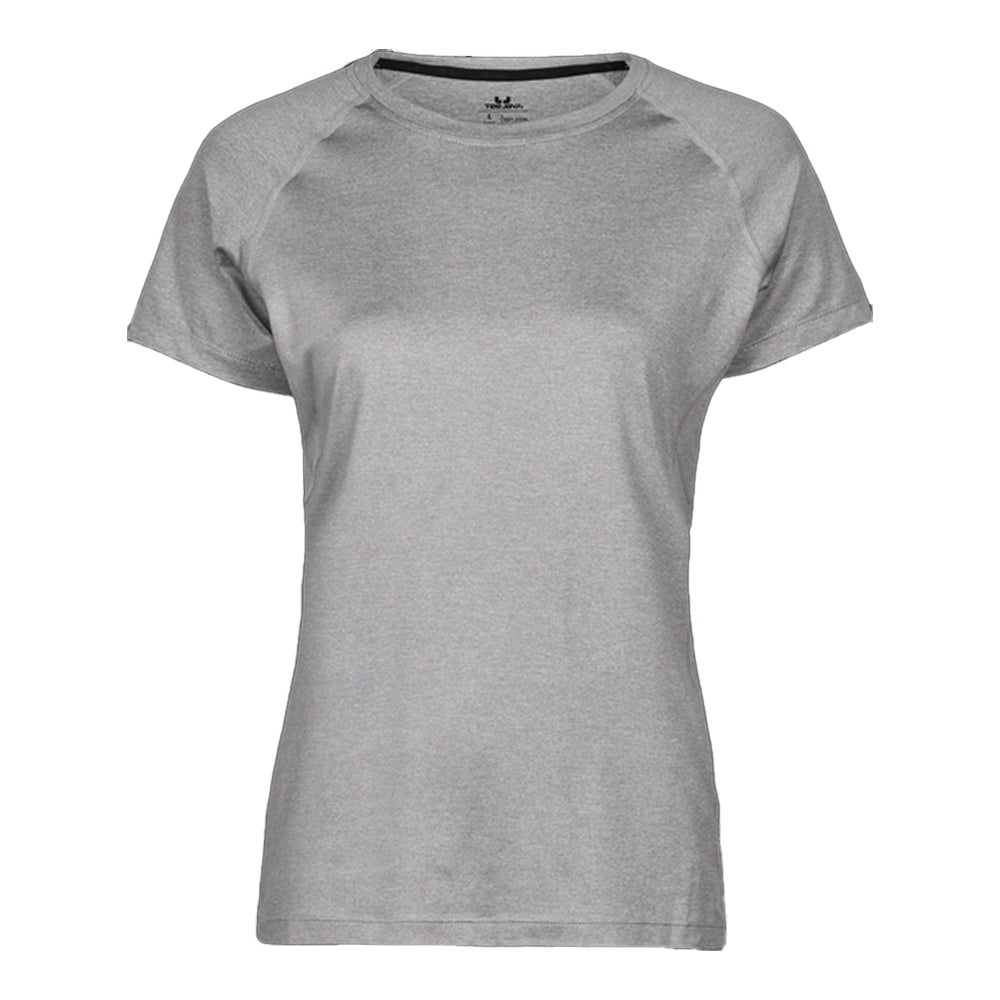 Grey Melange - Front - Tee Jays Womens-Ladies CoolDry T-Shirt