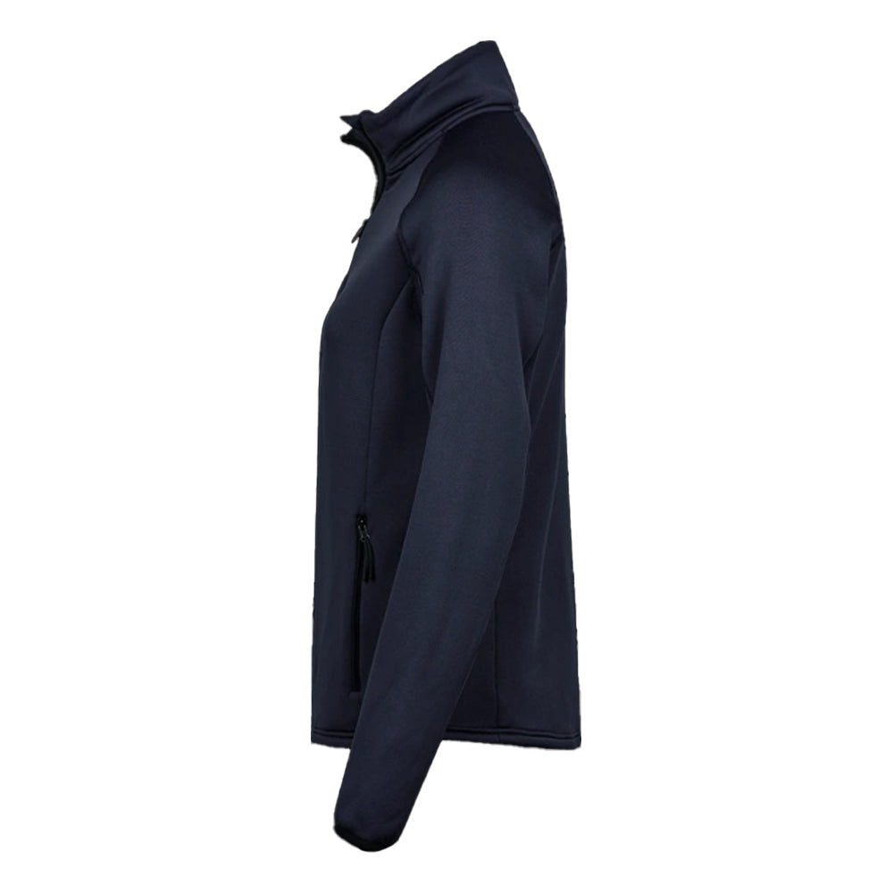 Navy - Side - Tee Jays Womens-Ladies Stretch Fleece Jacket