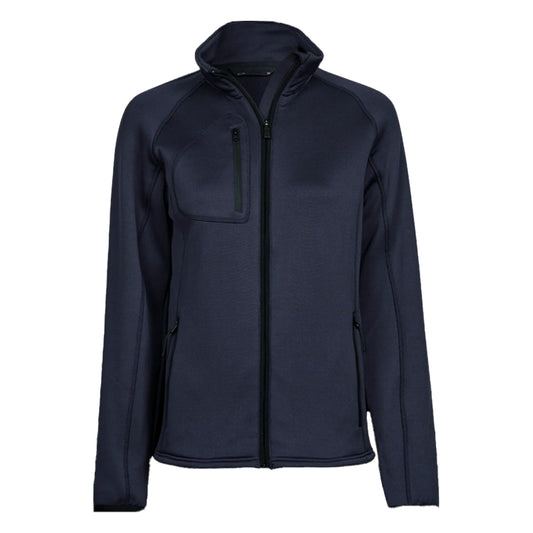 Navy - Front - Tee Jays Womens-Ladies Stretch Fleece Jacket