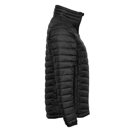Black - Side - Tee Jays Womens-Ladies Padded Jacket