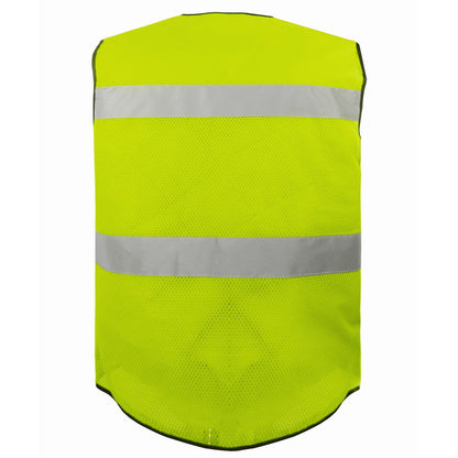 Yellow - Back - Yoko Unisex Adult Hi-Vis Vest