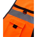 Orange - Back - Yoko Unisex Adult Hi-Vis Vest