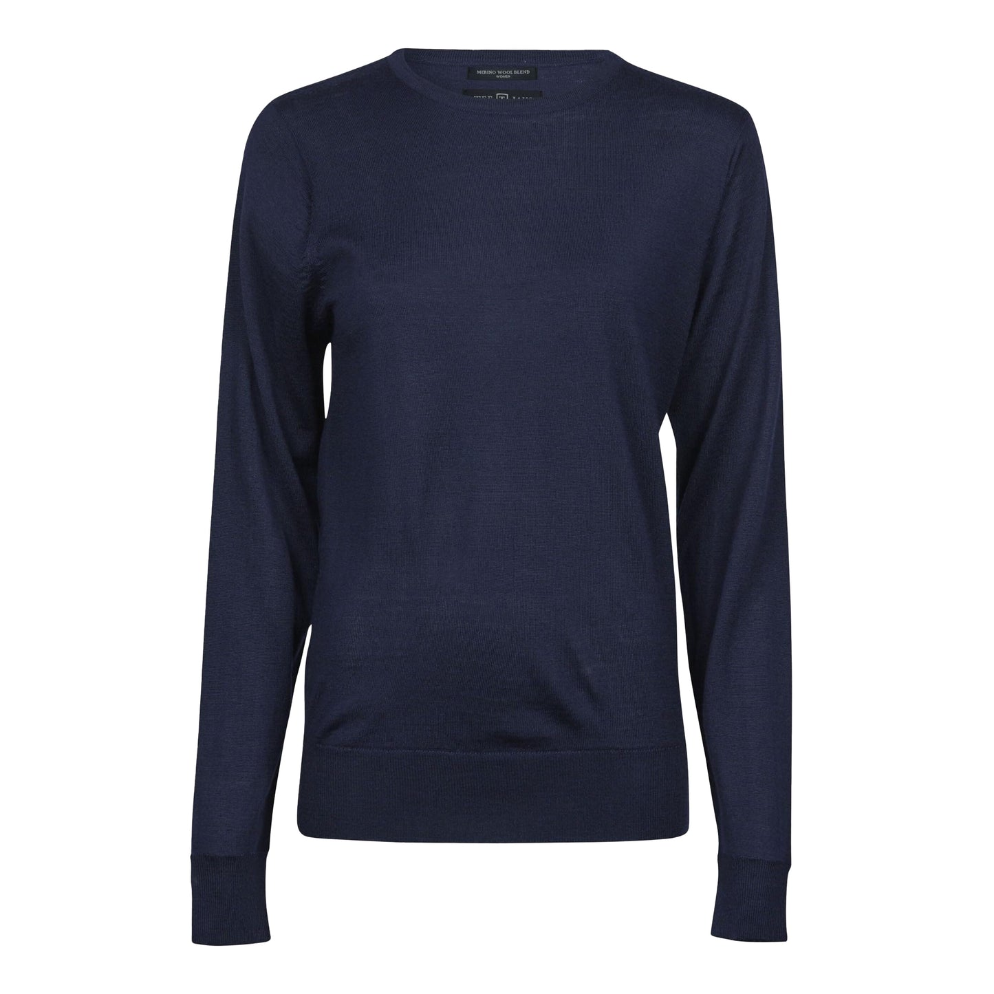Navy - Front - Tee Jays Womens-Ladies Crew Neck Sweatshirt