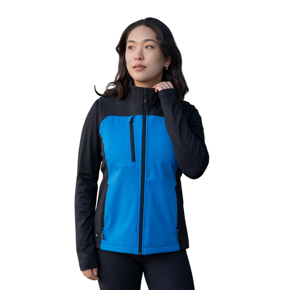 Azure Blue-Black - Back - Stormtech Womens-Ladies Gilet