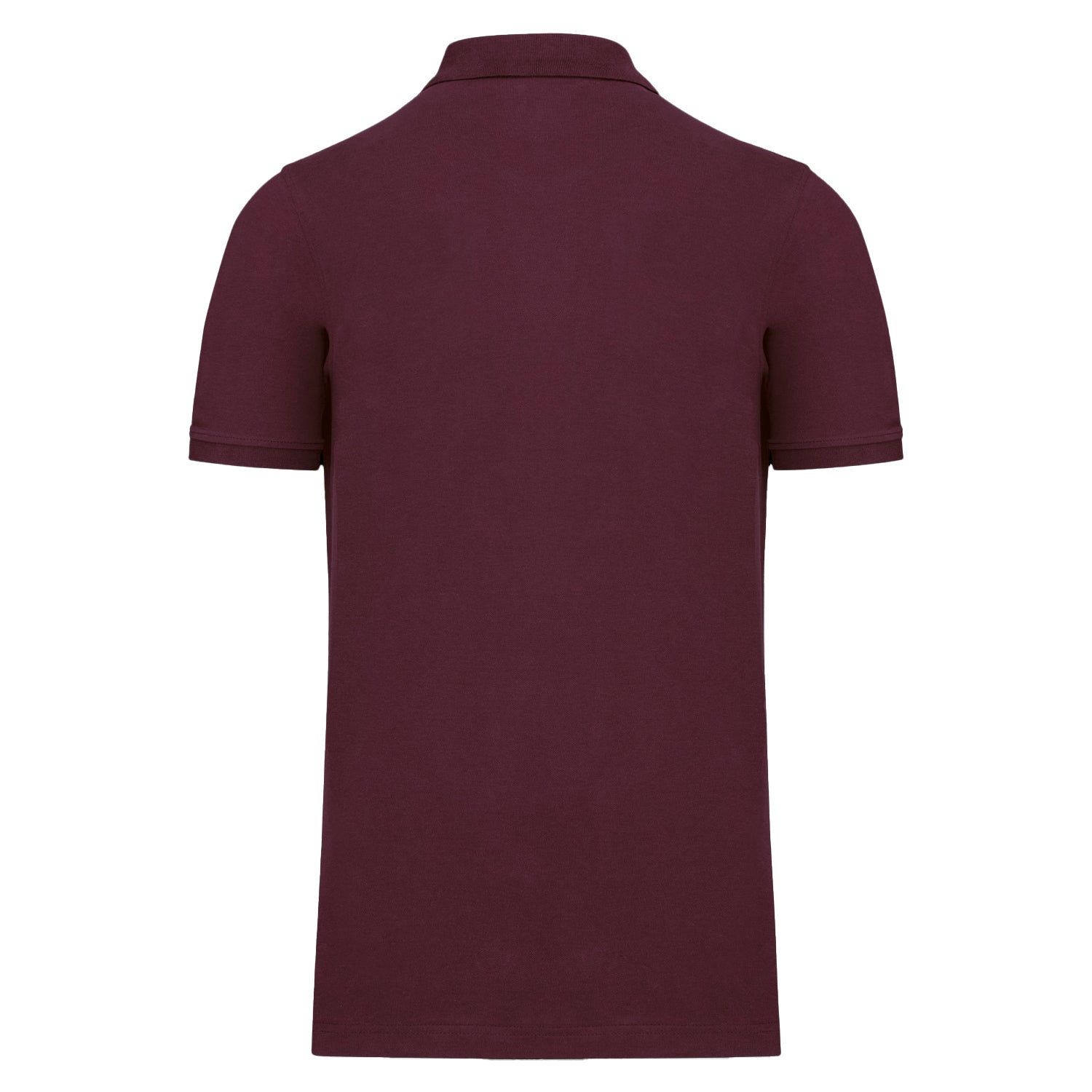 Wine - Back - Tee Jays Mens Luxury Stretch Polo Shirt